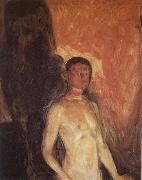 Edvard Munch The Self-Portrait of hell oil on canvas